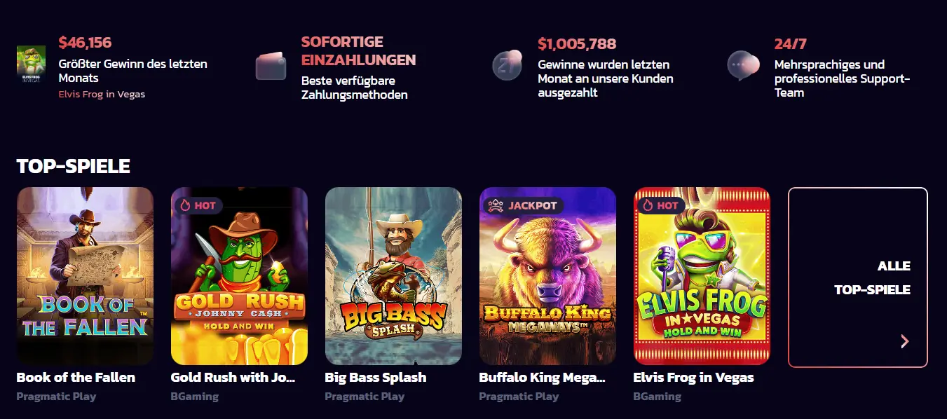 Jackpot auf einer Walze